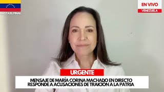 Habla María Corina Machado a venezuela hoy 28NOV EN DIRECTO  Sigue asedio de Maduro [upl. by Kimmel749]