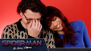 Tom Holland Zendaya And Jacob Batalon Take A quotSpiderMan No Way Homequot Quiz [upl. by Nyra]