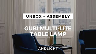 Unbox and assembly of the GUBI MultiLite Table Lamp [upl. by Amaty665]