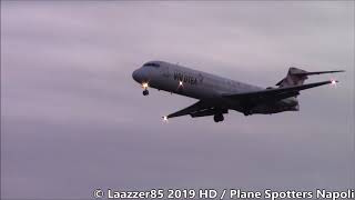 Sunset Plane Spotting  Naples Capodichino Airport RWY 06 04122019 [upl. by Nnaecyoj]