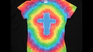 How To Tie Dye A Cross Design [upl. by Afra]