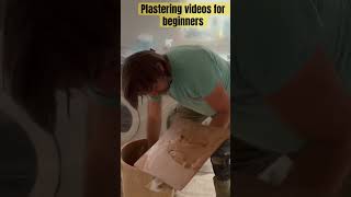 PLASTERING IT FLAT diy renovation construction homeimprovement home plasterer homerenovation [upl. by Erdied]