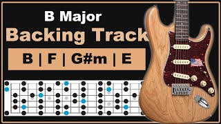 B Major Backing Track  100 Bpm [upl. by Etteluap148]