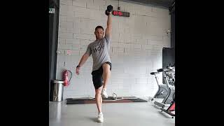 DB 1 Leg RDL To Shoulder Press [upl. by Jemmie]