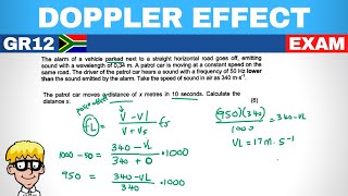 Doppler Effect grade 12 Exam [upl. by Jarin]