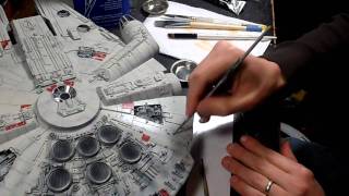 Discoloration Tutorial Part 1 for Millenium Falcon Weathering [upl. by Nagol]