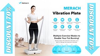 MERACH Vibration Plate Exercise Machine Whole Body Workout Power Vibrate Fitness Platform [upl. by Ellga271]