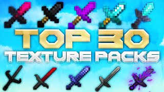 Top 30 Texturepacks For PvP amp Crystal PvP  120 [upl. by Lefty]