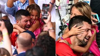 Novak Djokovic was crying like a quotbabyquot with his daughter Tara [upl. by Assina960]