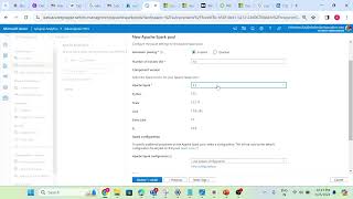 Create apache spark pool in synapse [upl. by Hebel514]