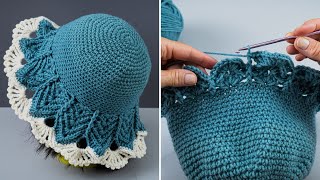 Quick and easy crochet bucket hat tutorial [upl. by Biagi]