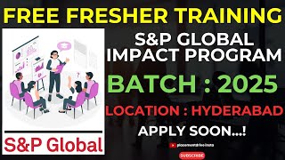 FREE Training Program at SampP Global  Software Engineer  Freshers Guide to IT Careers 2024 [upl. by Nosyrb]