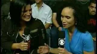 Gina Carano Talks With Karyn Bryant Following Cris Cyborgs Win Over Shayna Baszler On CBS [upl. by Dnar]