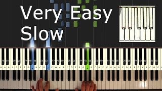 C Am F G  Piano Tutorial Very Easy SLOW  How To Play C Am F G [upl. by Aryaz]