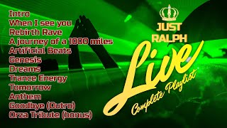 Just Ralph Live  Complete playlist EDM party [upl. by Nevsa]