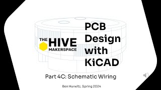 PCB Design with KiCAD part 4C Schematic Wiring [upl. by Esenwahs579]