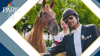 Snoop Dogg Martha Stewart attend Paris Olympics equestrian competition in style [upl. by Welcy]