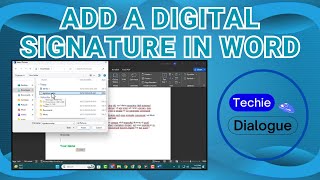 How to Add a Digital Signature in Word [upl. by Malloch]