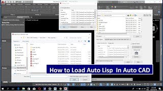 Auto Lisp amp Menus Load in Auto CAD [upl. by Aratehs]