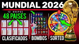 Estos serían los 48 Paises CLASIFICADOS al Mundial 2026   Bombos  Llaves y Sorteo de Grupos [upl. by Alli]