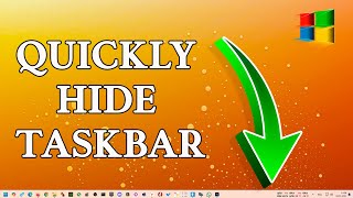 How to hide the Taskbar in Windows 11 How to not show the Taskbar in Windows 11 [upl. by Ijuy]