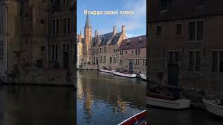 Brugge canal viewsfunshortsviralshortscanal youtubeshorts [upl. by Fifi]