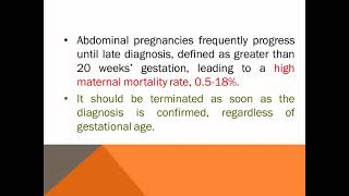 Abdominal Pregnancy [upl. by Lais893]