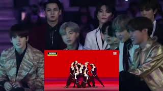 BTS Reaction to ENHYPEN GivenTaken Performance  MAMA 2020 [upl. by Kampmann]