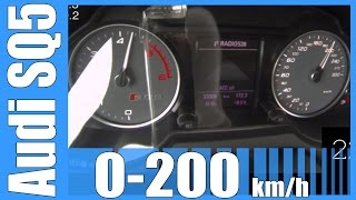 Audi SQ5 30 BiTDI 0205 kmh FAST Acceleration Test Autobahn Beschleunigung [upl. by Savage]