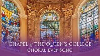 Choral Evensong Live from Queens on Sunday 29 October 2023 [upl. by Ardnot]