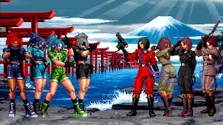 KOF Mugen Leona Heidern Team vs Whip Team [upl. by Hendrik]