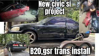 New civic si project import face off car meet [upl. by Anilra]