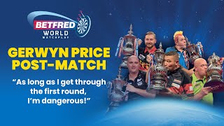 Gerwyn Price  First Round postmatch interview  Betfred World Matchplay Darts [upl. by Adler]