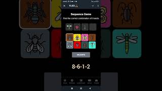 Sequence Game  Flies  26 October [upl. by Cello]