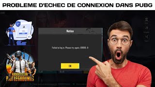 Comment résoudre léchec de connexion Veuillez réessayer PUBG Mobile 2024 [upl. by Vinson]