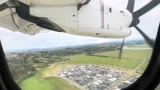 Air New Zealand  ATR 72600 ZKMVV  Inflight Landing Napier Airport [upl. by Vahe]