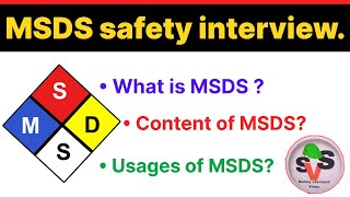 What is MSDS  Content of MSDS  Usages of MSDS  MSDS use  Meaning of MSDS [upl. by Saval]