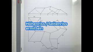 Seitenansicht zeichnerisch ermitteln  Dachausmittlung  Michael Levardi [upl. by Kred]