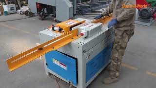 202446 single head pallet notcher machine [upl. by Bernarr]