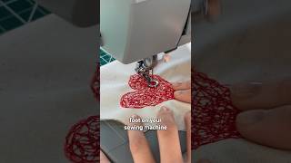 How to use the darning foot for free motion embroidery sewing sewinghacks sewingtutorial shorts [upl. by Donaldson]