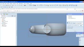 HOW TO MAKE SWEPT BLEND IN PRO ENGINEER 5 0 [upl. by Bakemeier]