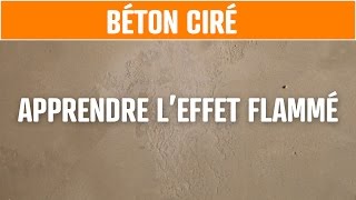 Béton ciré apprendre leffet flammé taloché ou spatulé [upl. by Ynnhoj667]