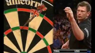 Two 9 Dart Finishes  Phil Taylor  2010 Premier League [upl. by Lannie]