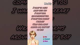 Taylor Swift  Paper Rings taylorswift paperrings song lyrics songs lyricvideo [upl. by Damek]