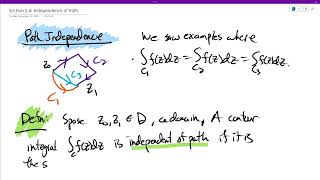 Section 54 Independence of Path and Analyticity [upl. by Addy]