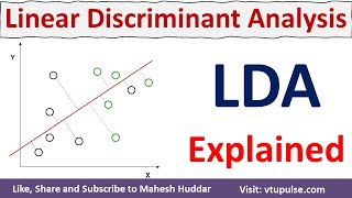 Linear Discriminant Analysis  LDA  Fisher Discriminant Analysis  FDA Explained by Mahesh Huddar [upl. by Trenton]