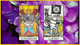 Enamorados y la muerte combinación Tarot  significado amor dinero trabajo y salud [upl. by Rodmun]