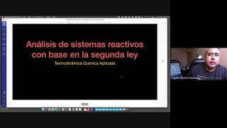 Termodinámica Química Aplicada 2021A  Viernes 11junio2021 [upl. by Ehsom561]