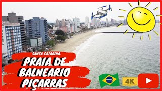 ✅ Praias de Santa Catarina – Praia Balneário Piçarras Penha SC 🇧🇷 4k [upl. by Tnecnivleahcim]