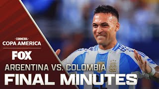 Argentina vs Colombia Final minutes of EXCITING finals match 🤯  2024 Copa América  Final [upl. by Mohammad879]